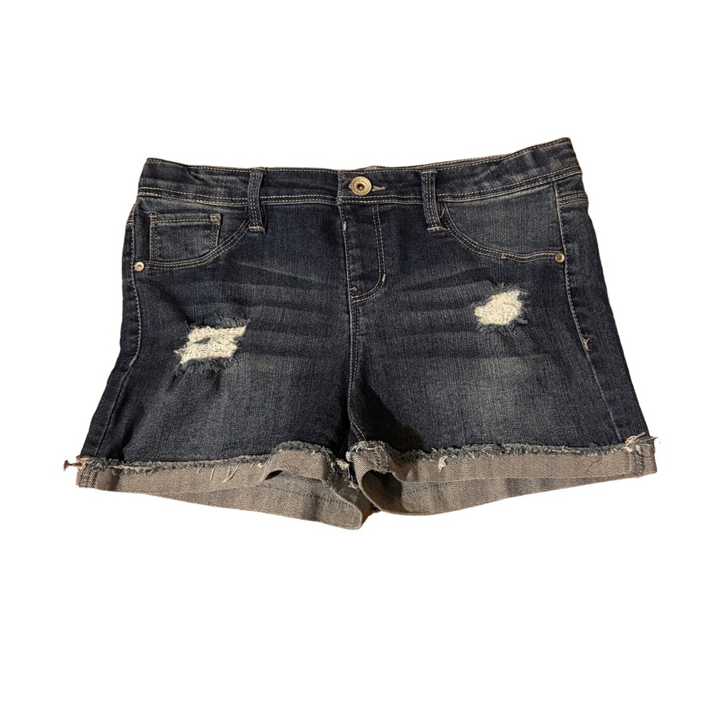 NWOT Girls Denim Distressed Shorts 14/16